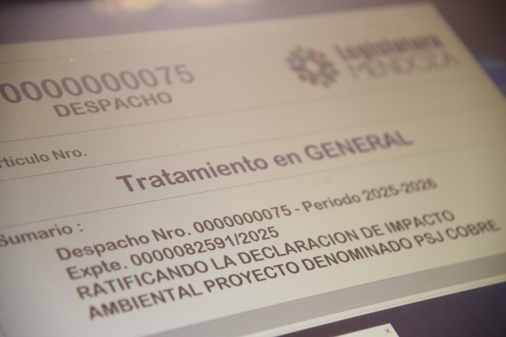 Mendoza aprobó el proyecto PSJ y se abre una nueva era para el desarrollo de la provincia