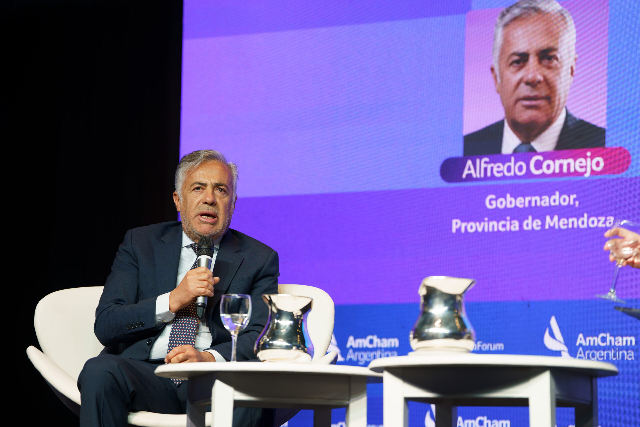 Cornejo presentó en el AmCham Energy Forum la estrategia de Mendoza para atraer inversiones y ampliar su desarrollo energético