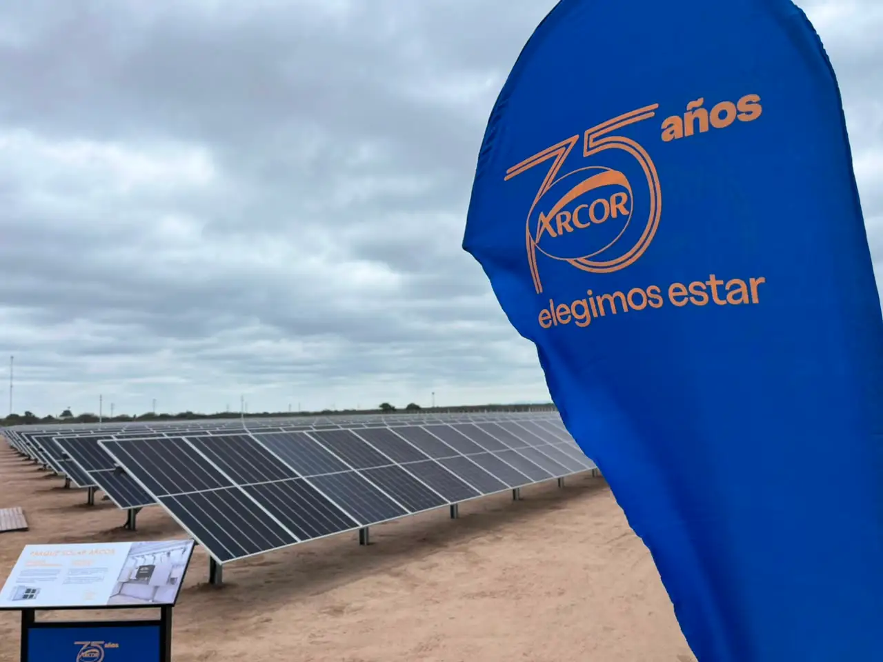 Arcor inauguró un parque solar de 6,6 MW en Recreo