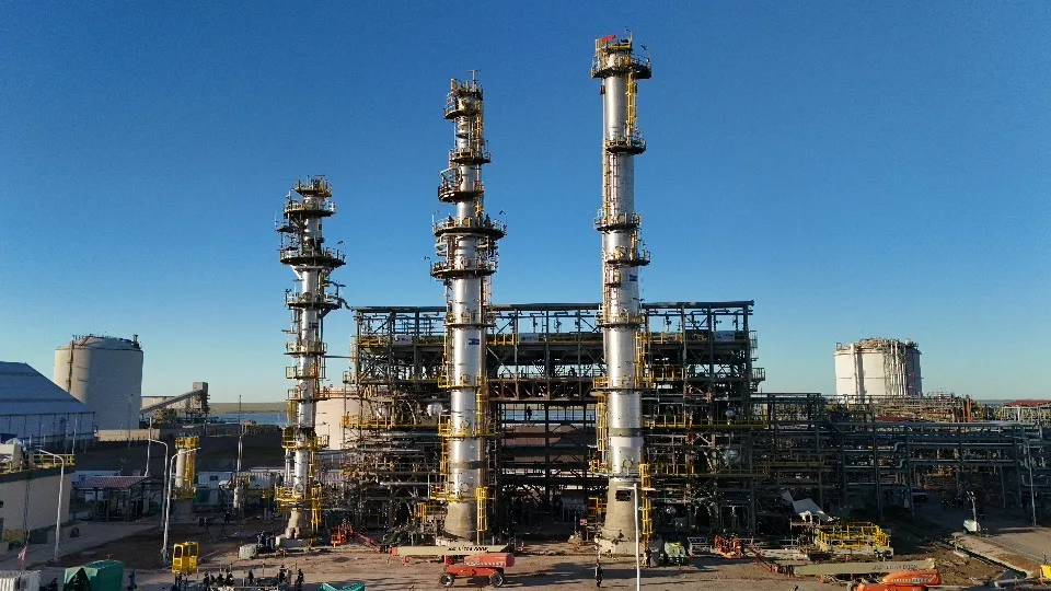 Compañía Mega proyecta ampliar su capacidad para procesar líquidos de gas de Vaca Muerta